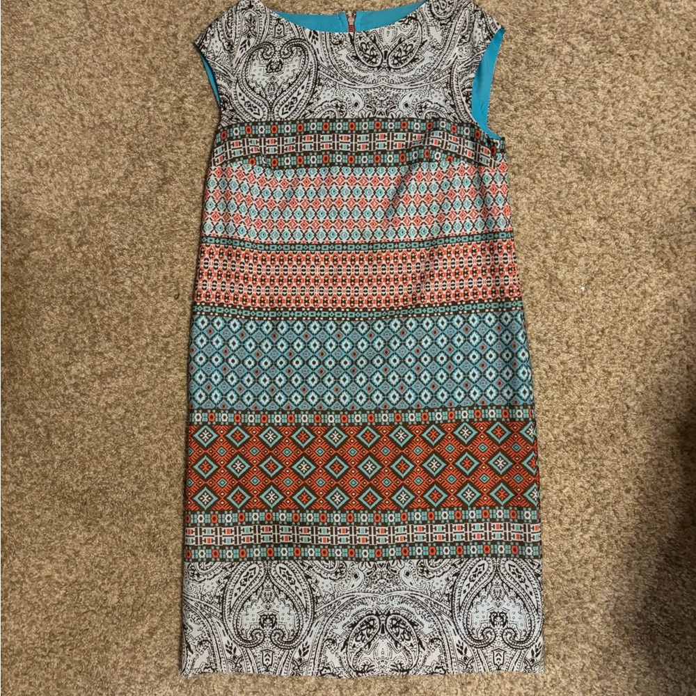 The Limited Multicolor Patterned Dress